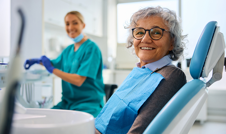 senior dental patient