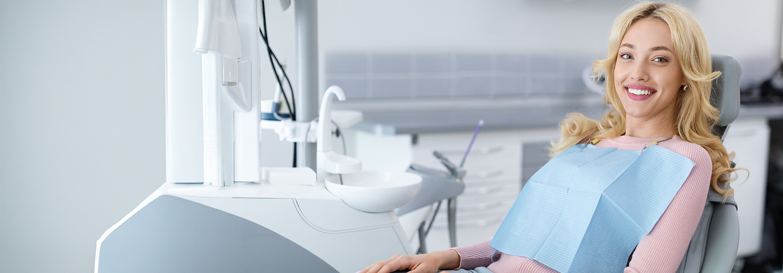 woman in dentist's chair