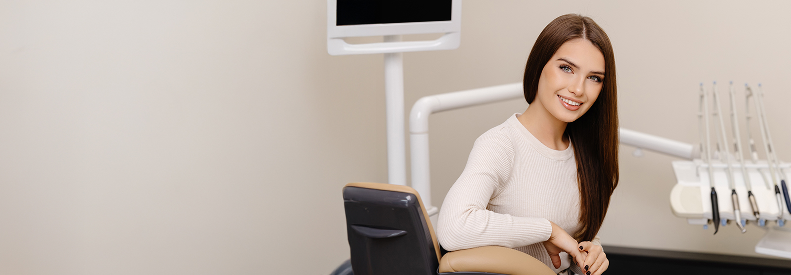 woman in dental chair