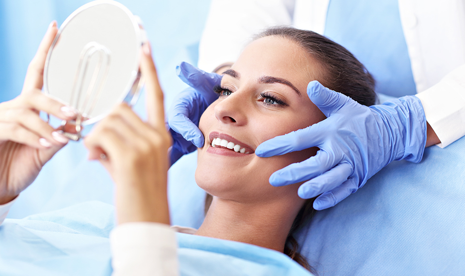 smiling dental patient